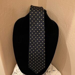 Gianni Valentino Tie Pure Navy Yellow Daisy Floral